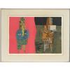 Image 1 : Max Papart, Two Abstract Figures, Lithograph