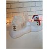 Image 2 : Light-up Snowman Scene - Sleigh Riding Snowman with Reindeer