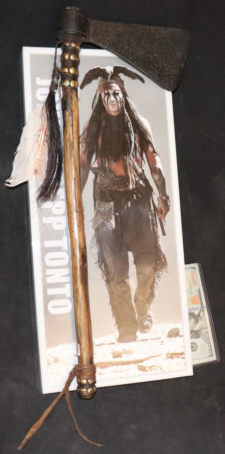 LONE RANGER THE TONTO TOMAHAWK SCREEN USED ON NICE DISPLAY