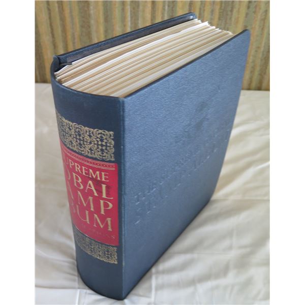 The Supreme Global Stamp Album - Japan, Korea, Lebanon, etc (Incomplete - Partially Filled)