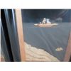 Image 7 : Asian 4 Panel Lacquered Divider w/ Shadow Box Floral Design 24"L x 18"H (Very Fragile)
