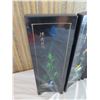 Image 9 : Asian 4 Panel Lacquered Divider w/ Shadow Box Floral Design 24"L x 18"H (Very Fragile)
