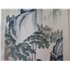 Image 3 : Asian Scroll Artwork w/ Pagoda Scene & Oriental Characters