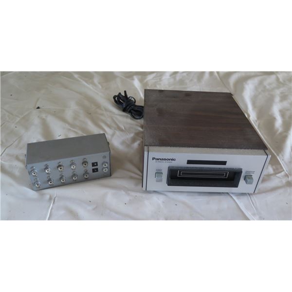 Panasonic 8-Track Stereo & Switch Box