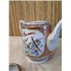 Image 21 : Hand-Painted Tea Pot, Creamer & Sugar Bowl w/ 6 Cups & Saucers, Made in China