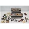 Image 1 : Tackle Box w/ Fishing Reels, Hooks, Lures, Line, etc