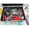 Image 2 : Multiple Hand Tools: Saw, Wrenches, Screwdrivers, Pliers, etc in Metal Case