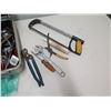 Image 4 : Multiple Hand Tools: Saw, Wrenches, Screwdrivers, Pliers, etc in Metal Case