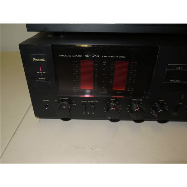 Sansui Au-G99X Integrated Amplifier & SE-8X Stereo Graphic Equalizer