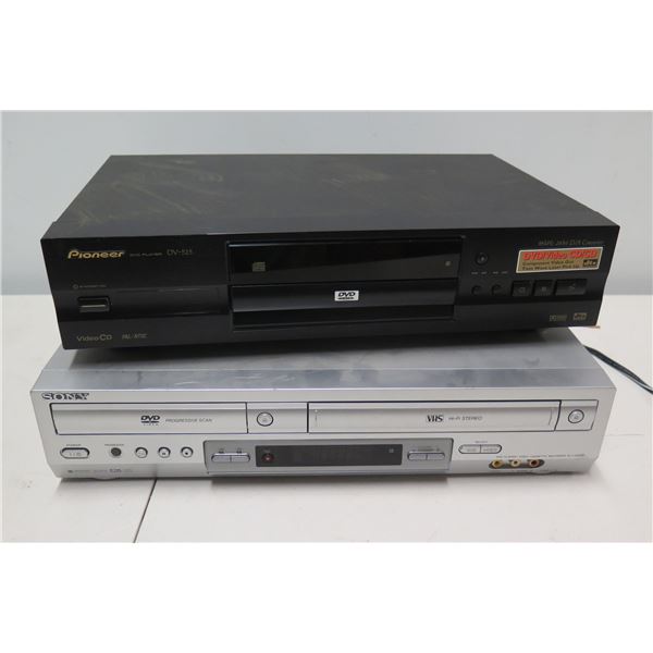 Pioneer DV-525 DVD Player & Sony SLV-D300P DVD-VCR Combo