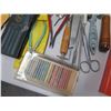 Image 10 : Multiple Havel's Surgical Blades, Forceps, Tweezers, Scissors, X-acto Knife Set, etc