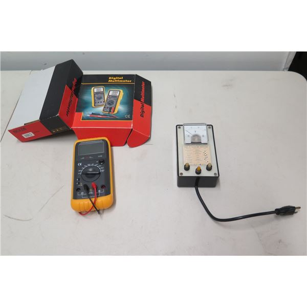 GME C350 Digital Multimeter & Hioki MK-52 Voltmeter