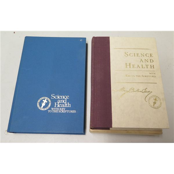 Qty 2 Science and Health Books w/ Key to the Scriptures