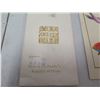 Image 2 : Qty 6 Asian Block Art Bookmarks w/ Maker's Mark & 2 Envelopes w/ Oriental Writing