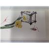 Image 8 : Qty 6 Asian Block Art Bookmarks w/ Maker's Mark & 2 Envelopes w/ Oriental Writing