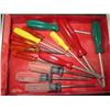 Image 16 : Metal 5-Tier Toolbox & Contents: Hand Tools, Flashlights, Pry Bars, Chisel Set, etc (Heavy)