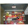 Image 2 : Metal 5-Tier Toolbox & Contents: Hand Tools, Flashlights, Pry Bars, Chisel Set, etc (Heavy)