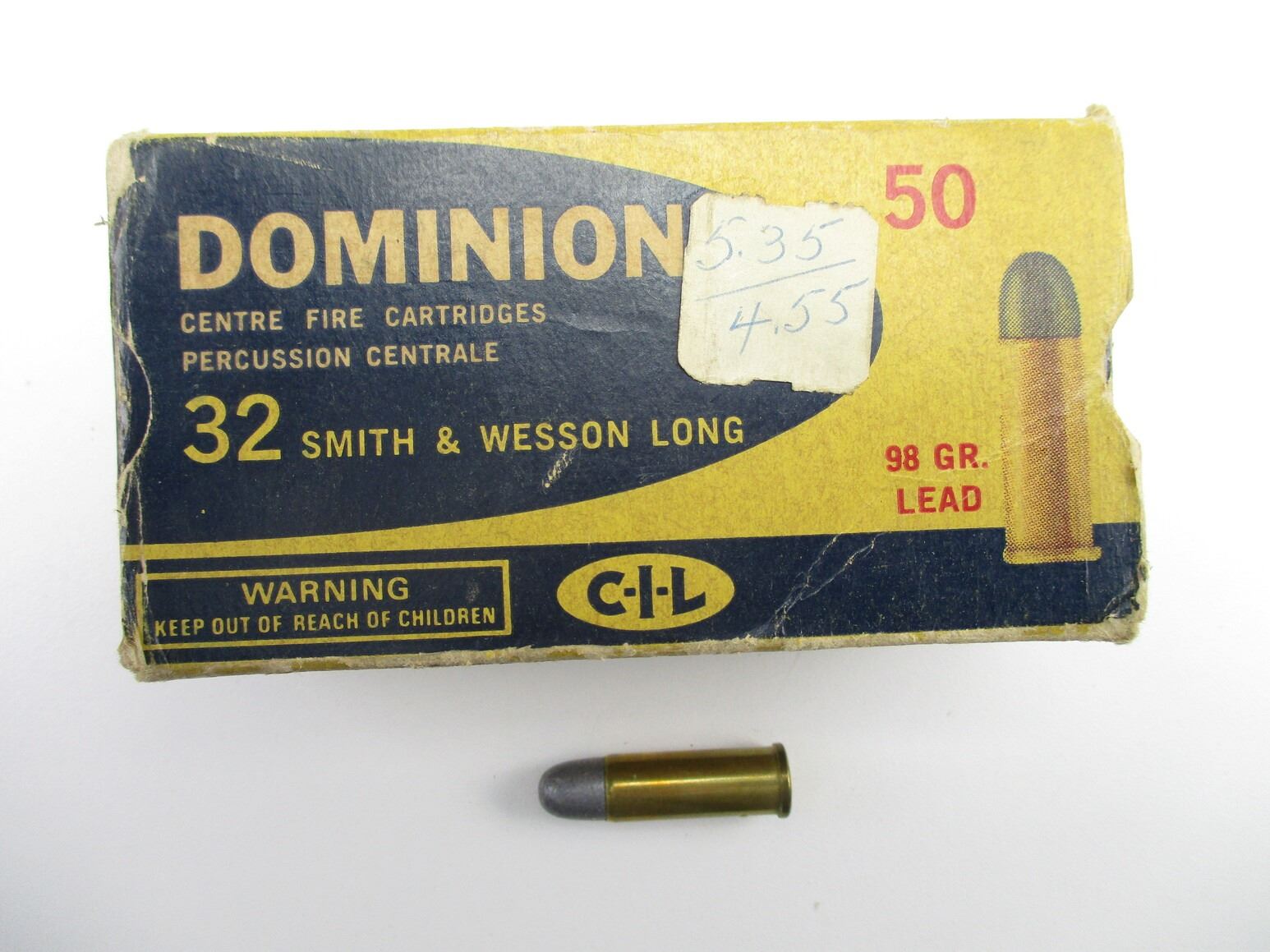 COLLECTIBLE DOMINION .32 S&W LONG AMMO