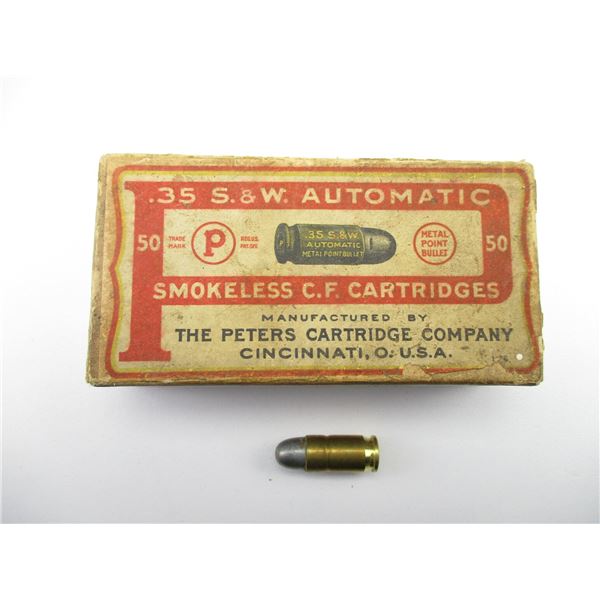 COLLECTIBLE PETERS .35 S&W AUTO AMMO