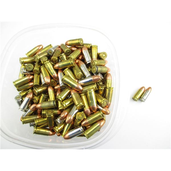 RELOADED 9MM LUGER AMMO