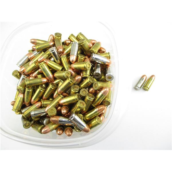 RELOADED 9MM LUGER AMMO