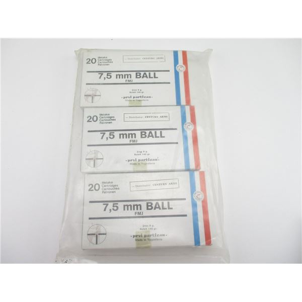 PPU 7.5X54 FRENCH MAS RIFLE AMMO