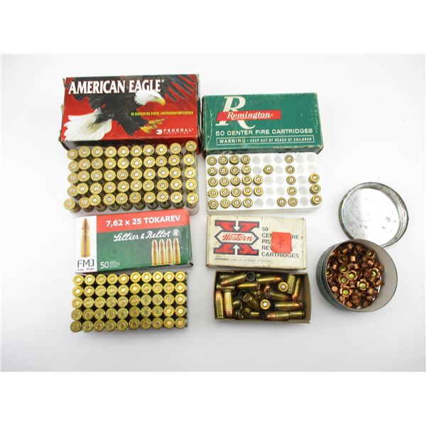 ASSORTED PISTOL AMMO LOT