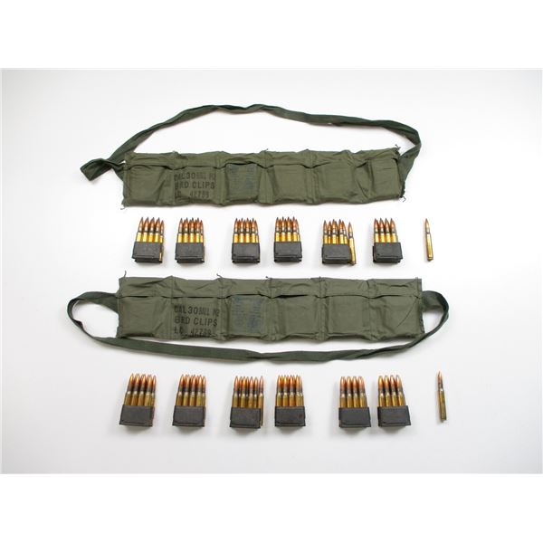 MILITARY .30-06 AMMO AND BANDOLIER LOT