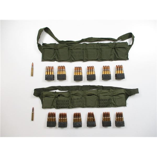 MILITARY .30-06 AMMO AND BANDOLIER LOT