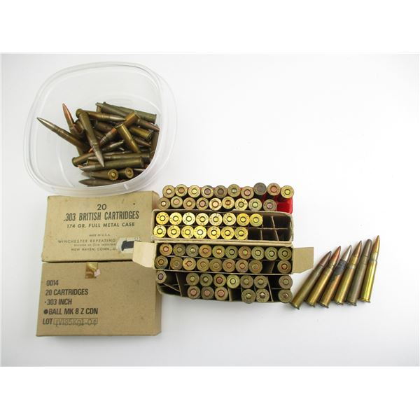 MILITARY ASSORTED .303 BRITISH AMMO