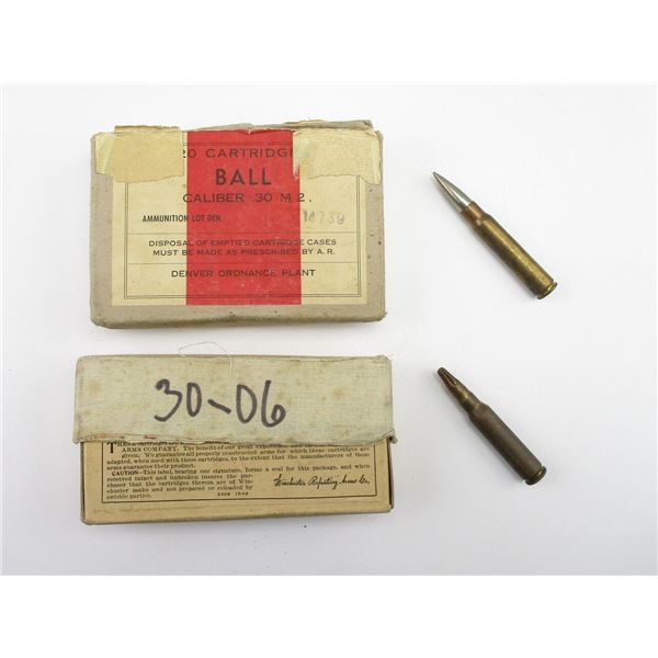 MILITARY .30-06 AMMO AND BLANKS LOT