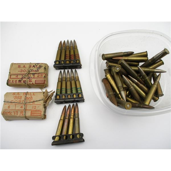 MILITARY ASSORTED .303 BRITISH AMMO