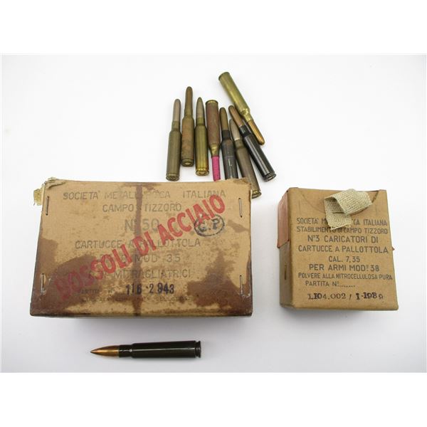 MILITARY ASSORTED ITALIAN AMMO LOT