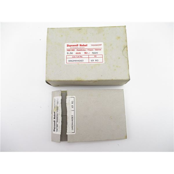RWS 5.50MM PRIMERS LOT