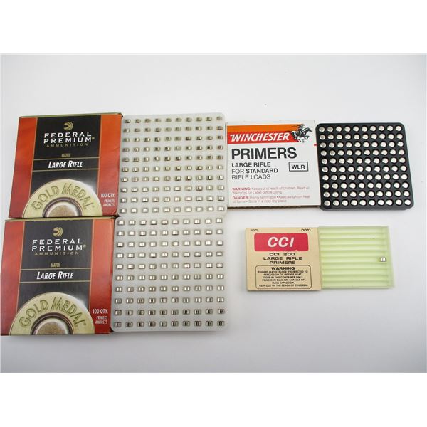 ASSORTED LARGE RIFLE PRIMERS LOT