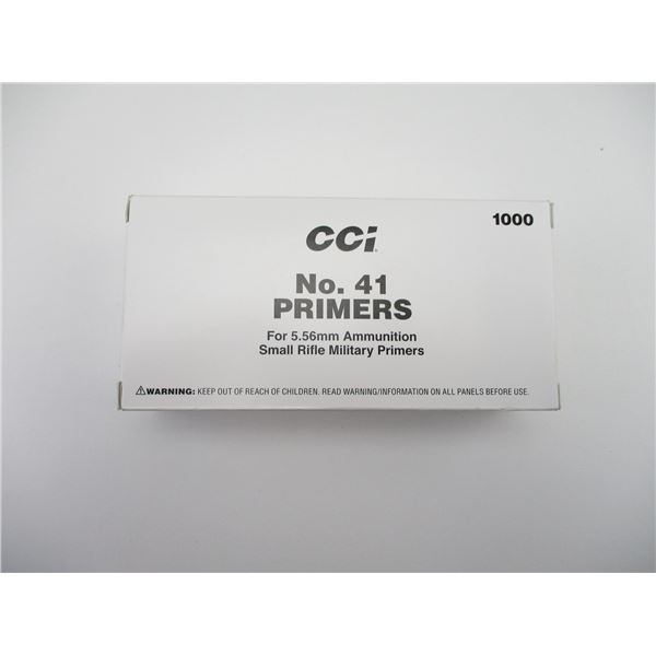 CCI NO.41 SMALL RIFLE PRIMERS LOT