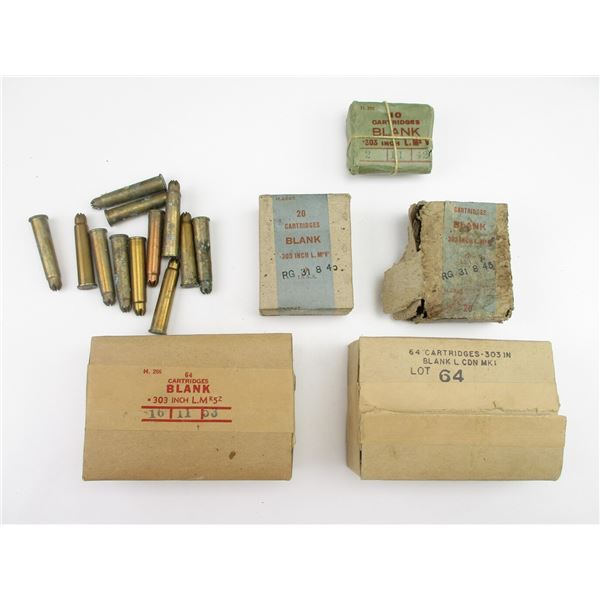 MILITARY ASSORTED .303 BLANKS LOT
