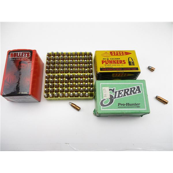 ASSORTED .308" DIAMETER BULLETS LOT