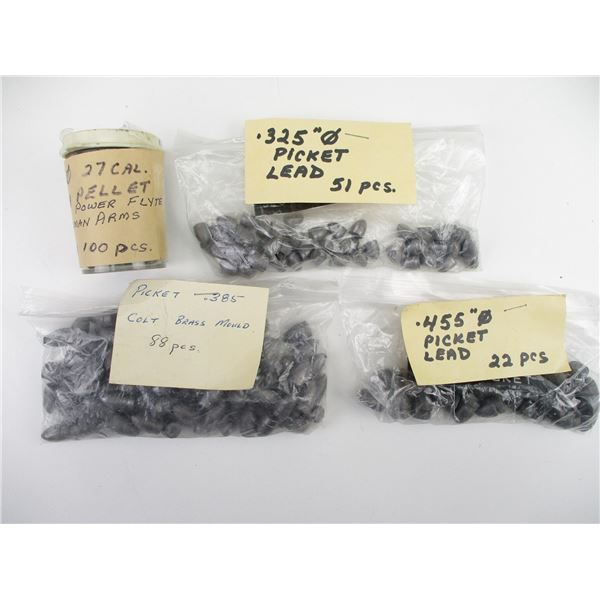 ASSORTED BULLETS AND PELLETS LOT