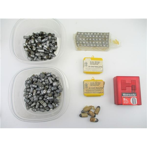 ASSORTED BULLETS AND LEAD BALLS LOT