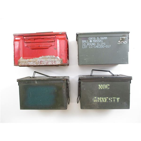 METAL AMMO TIN LOT