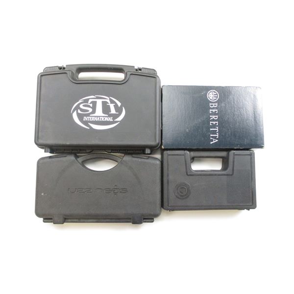 ASSORTED HARD PISTOL CASE LOT