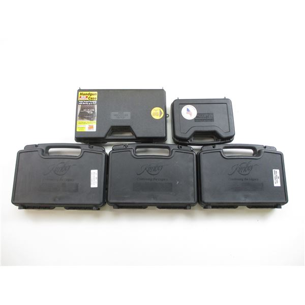 ASSORTED HARD PISTOL CASE LOT