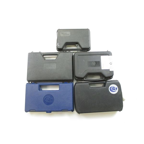 ASSORTED HARD PISTOL CASE LOT