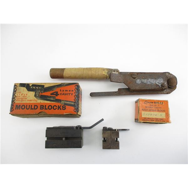 ASSORTED BULLET MOLD AND HANDLES LOT