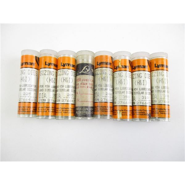 LYMAN ASSORTED SIZING DIES LOT