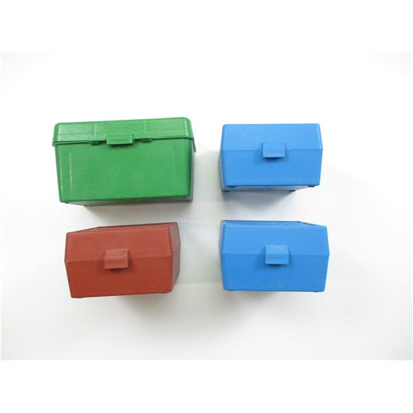 ASSORTED RIFLE PLASTIC AMMO CASE LOT