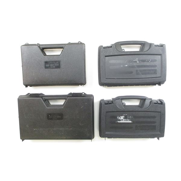 ASSORTED HARD PISTOL CASE LOT