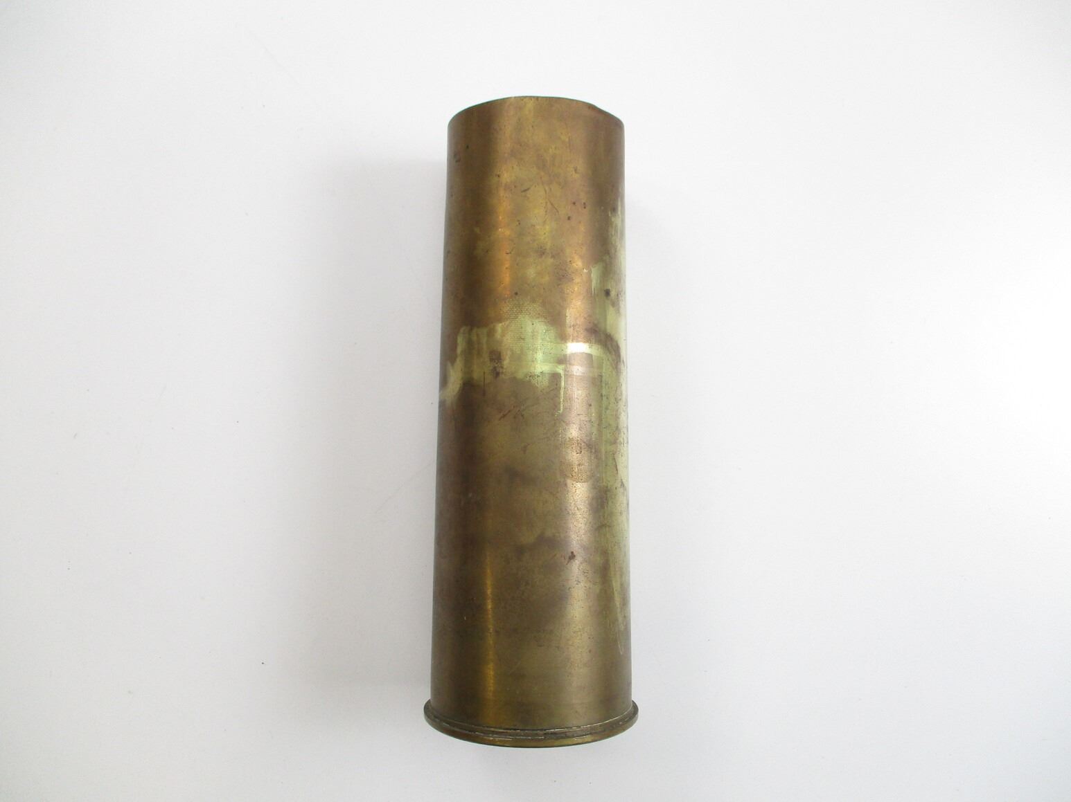 WWII BRITISH MILITARY 25-PDR BRASS SHELL CASING / TROPHY