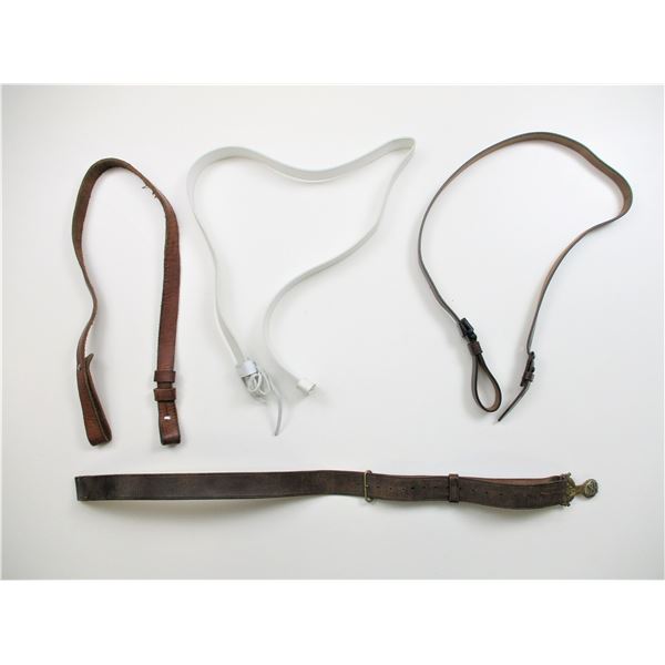 ASSORTED LEATHER SLING AND BELT LOT